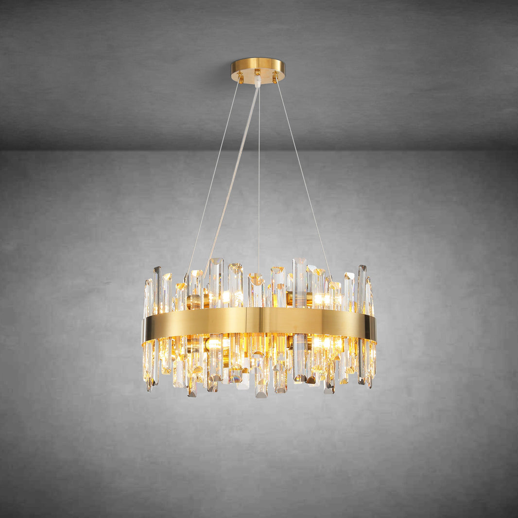 Modern Round Crystal Chandelier
