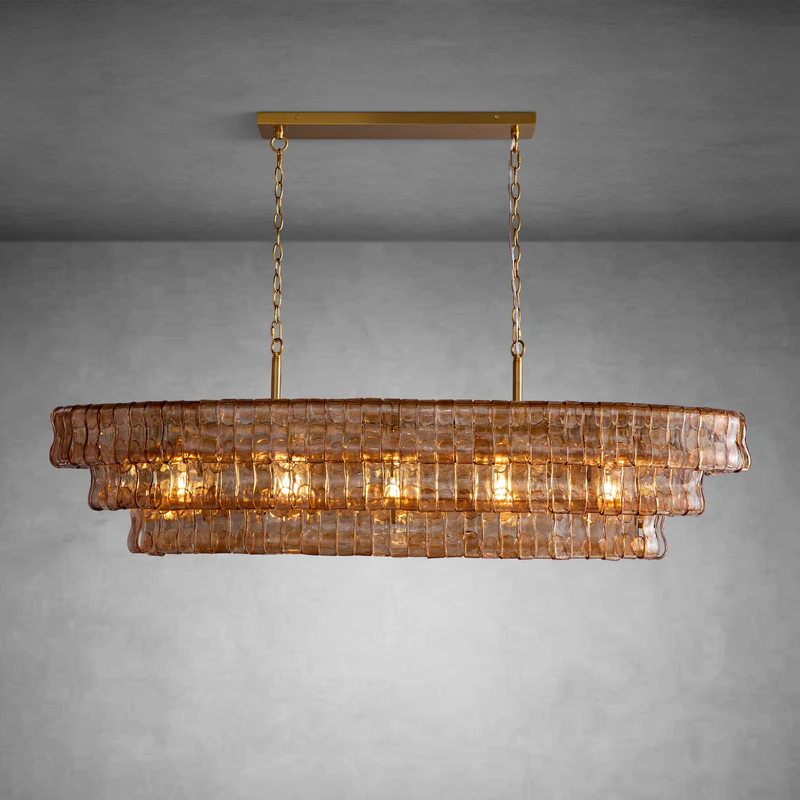 Ghiaccio Oval Chandelier