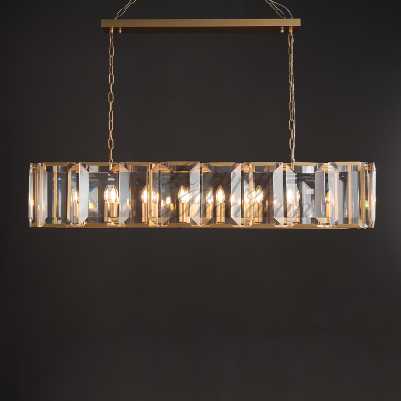 Halloway Crystal Rectangular Chandelier