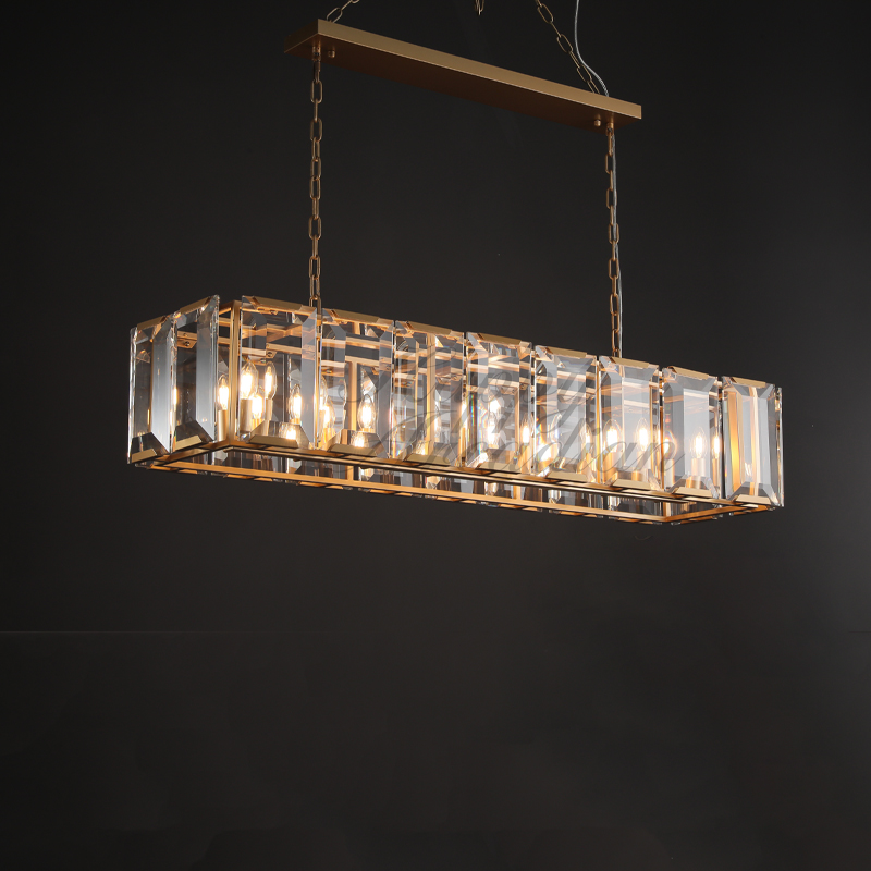 Halloway Crystal Rectangular Chandelier