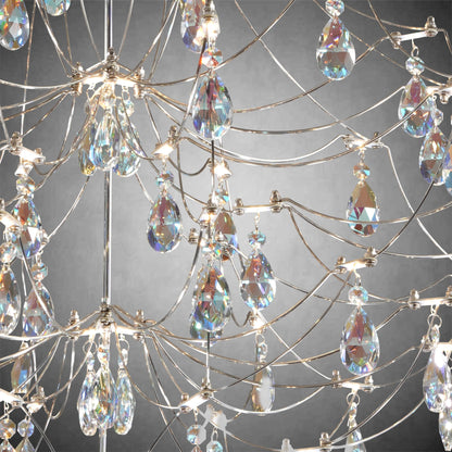 Crystal Chandelier  Sliver  Ceiling Light Fixture