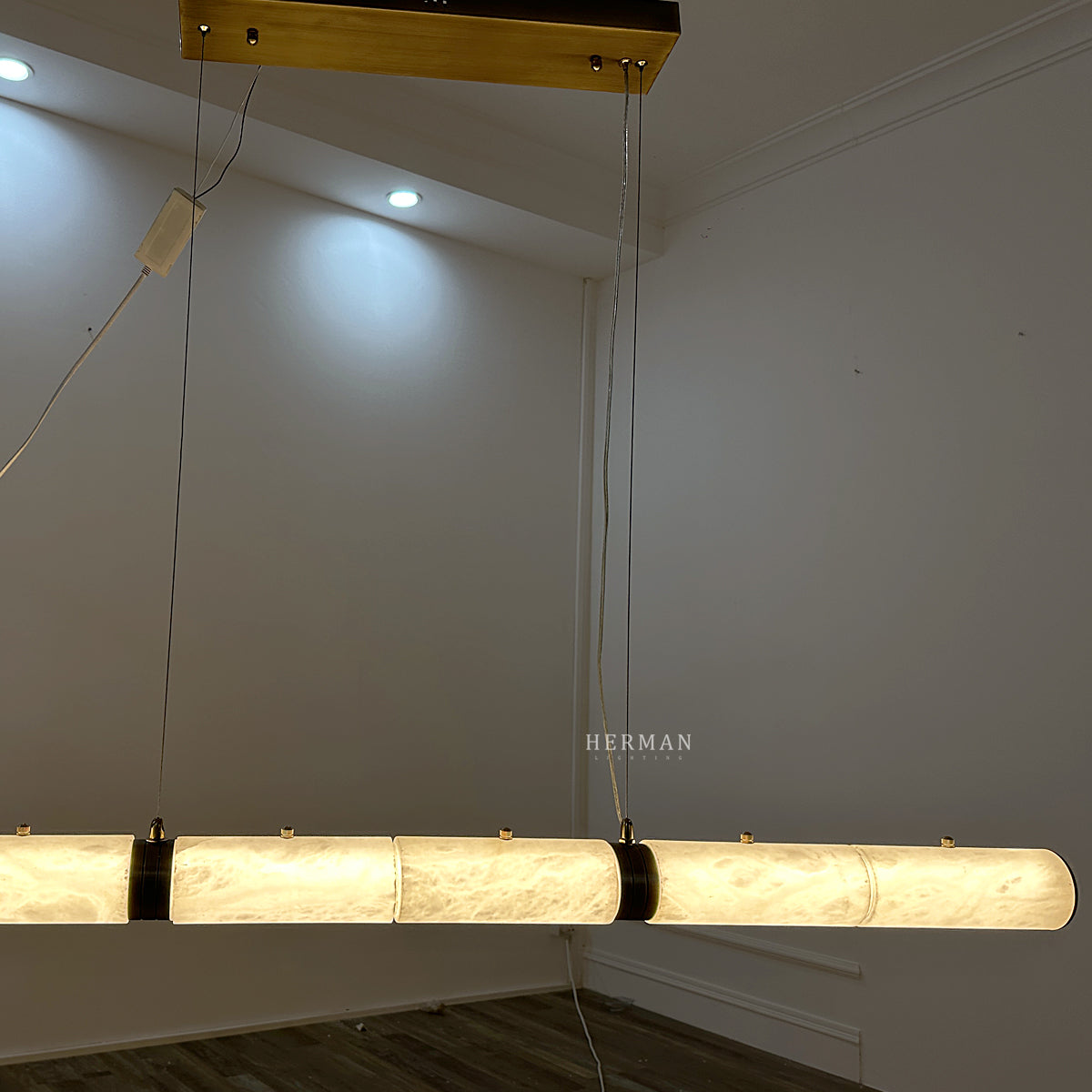 Alabaster Magnificence Art Linear Chandelier 39.4" 47.2" 55.1"
