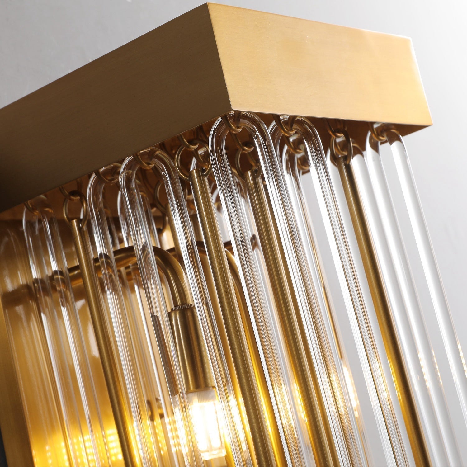 Siren Glass Brass Wall Sconce,Wall Lamps