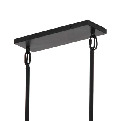 Modern Frame Glass Shade Chandelier