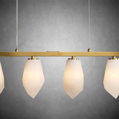Diamond Alabaster Chandelier L39"