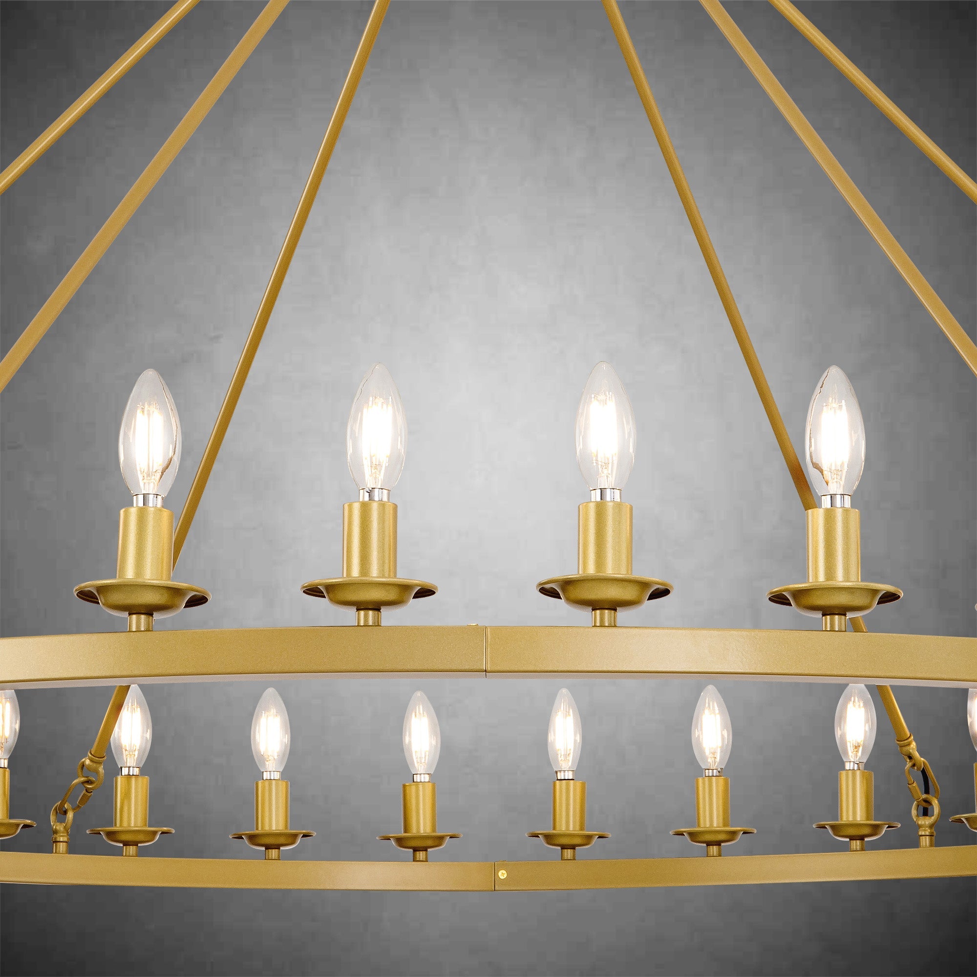 Modern wheel-shaped Chandelier