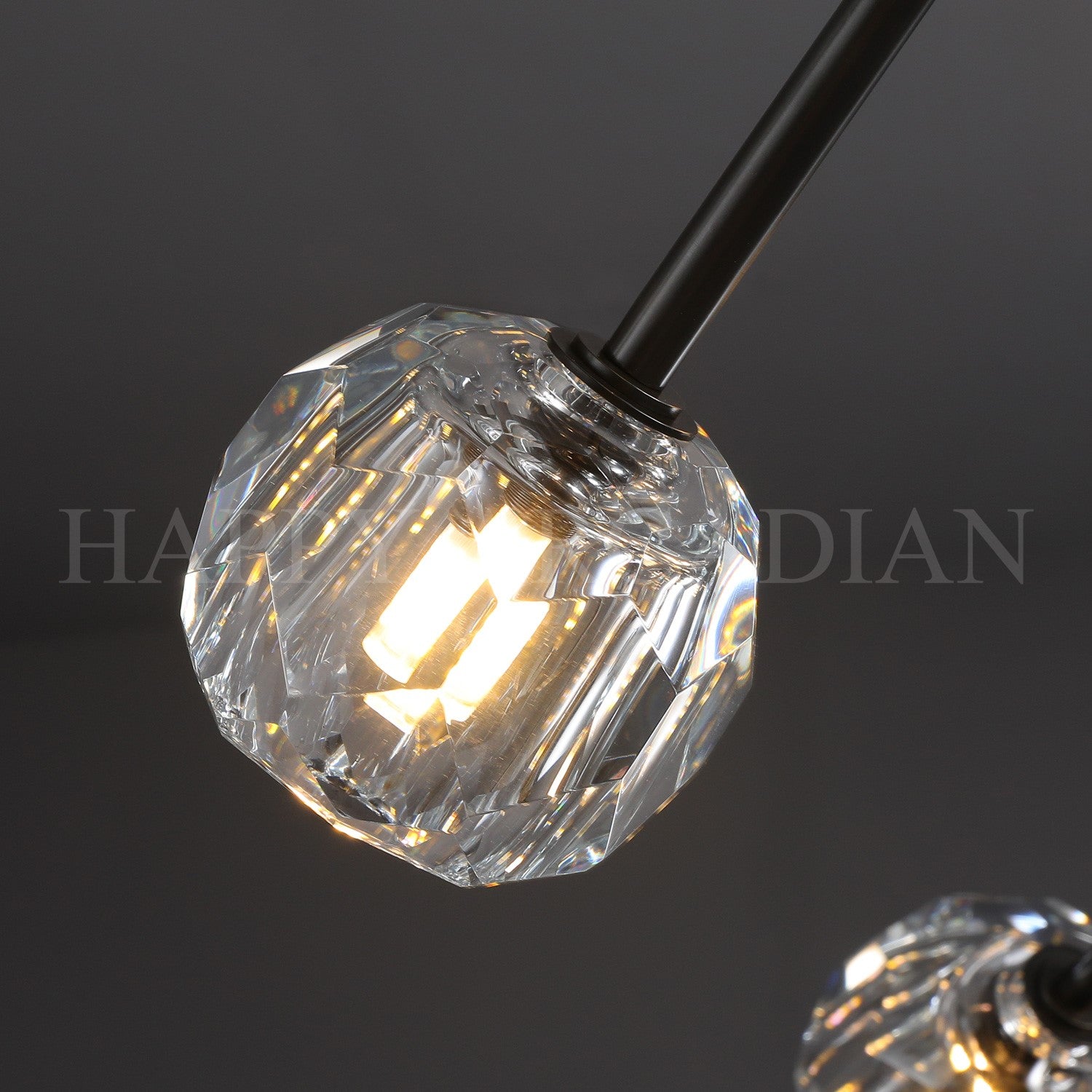 HA Bola De Crystal Round Chandelier 24"