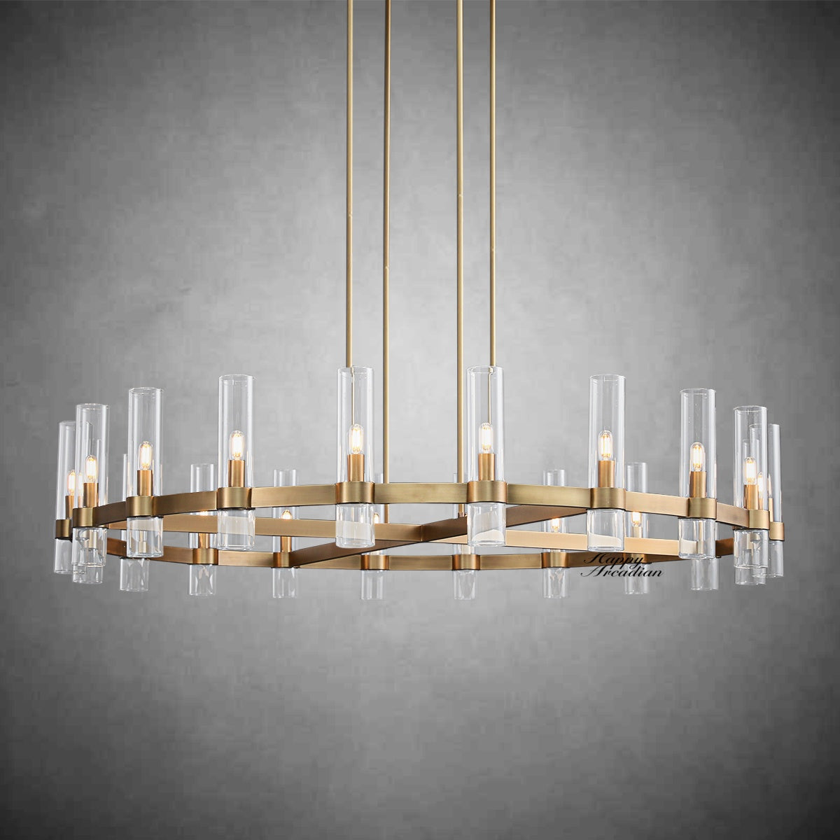 HA Rebecca Round Chandelier 60″, 20-Lights