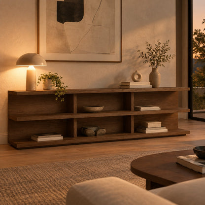 Contemporary Wood Console Table by Happyarcadian