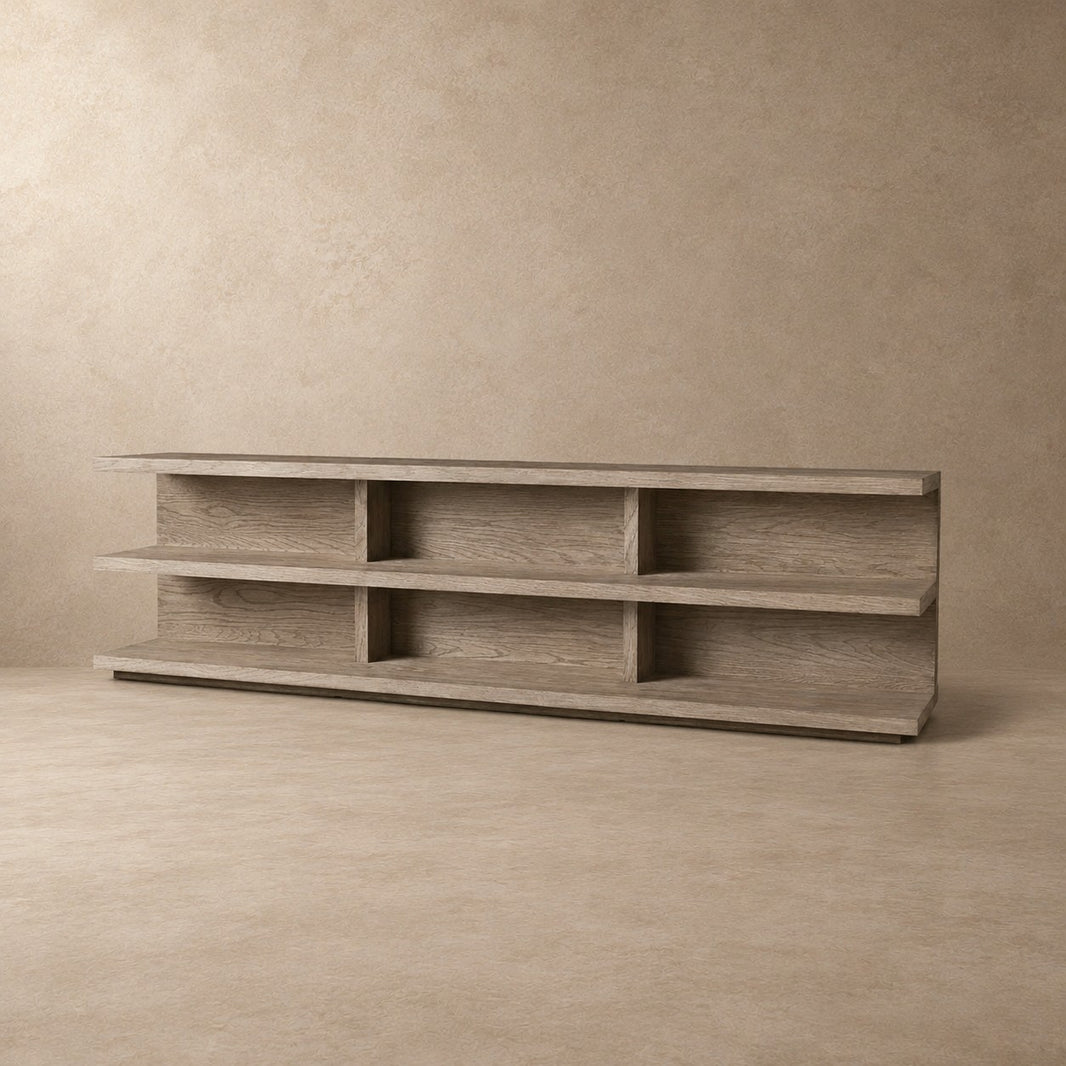 Contemporary Wood Console Table by Happyarcadian
