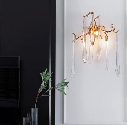 French Style Crystal Branch Drops Chandelier