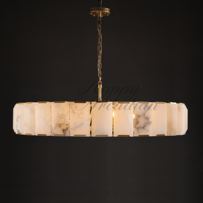 Halloway Calcite Round Chandelier