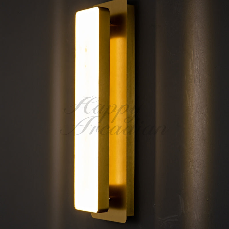 Raymond Living Room Bedroom Alabaster Wall Sconce