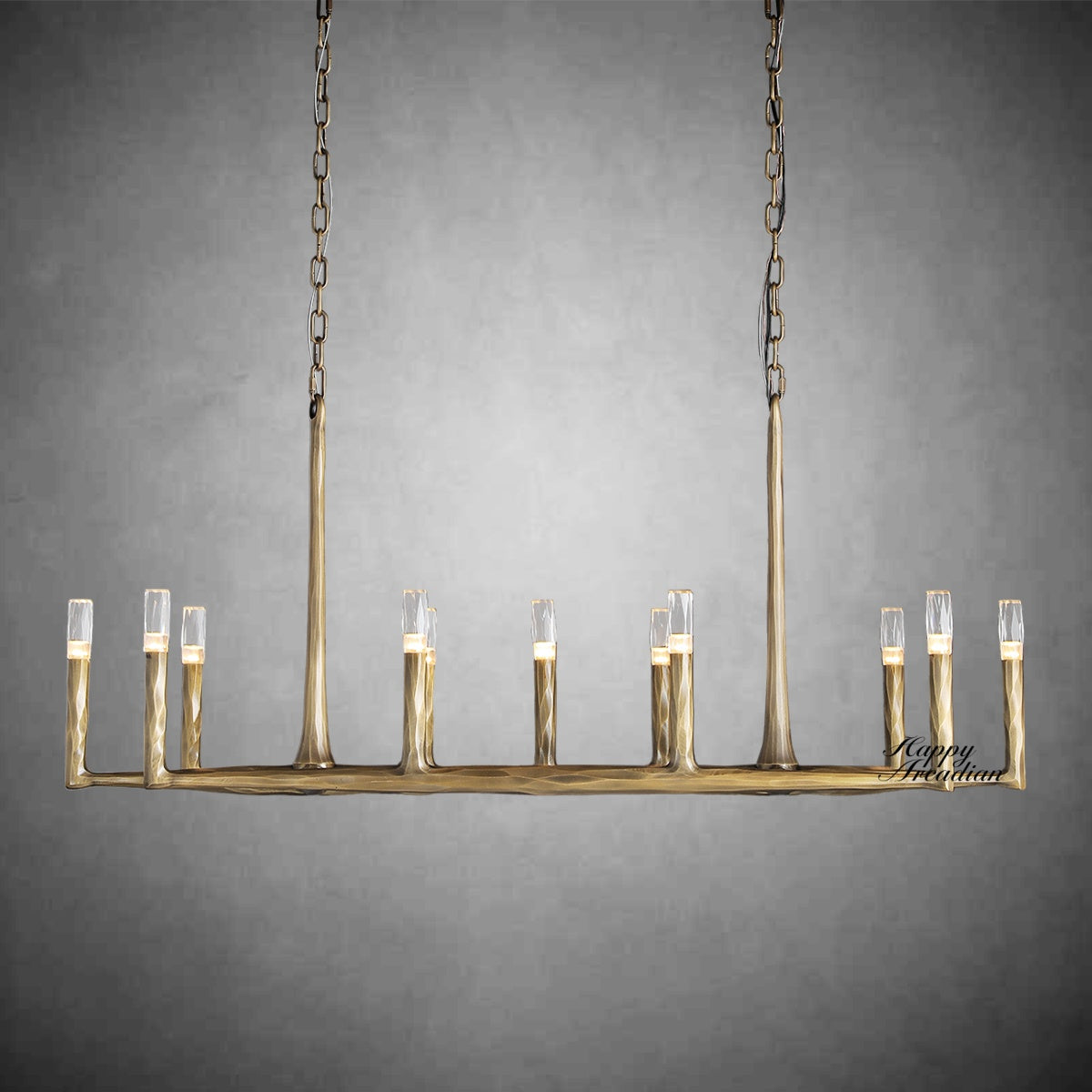 Briony Forged Linear Chandelier 54"72''96''