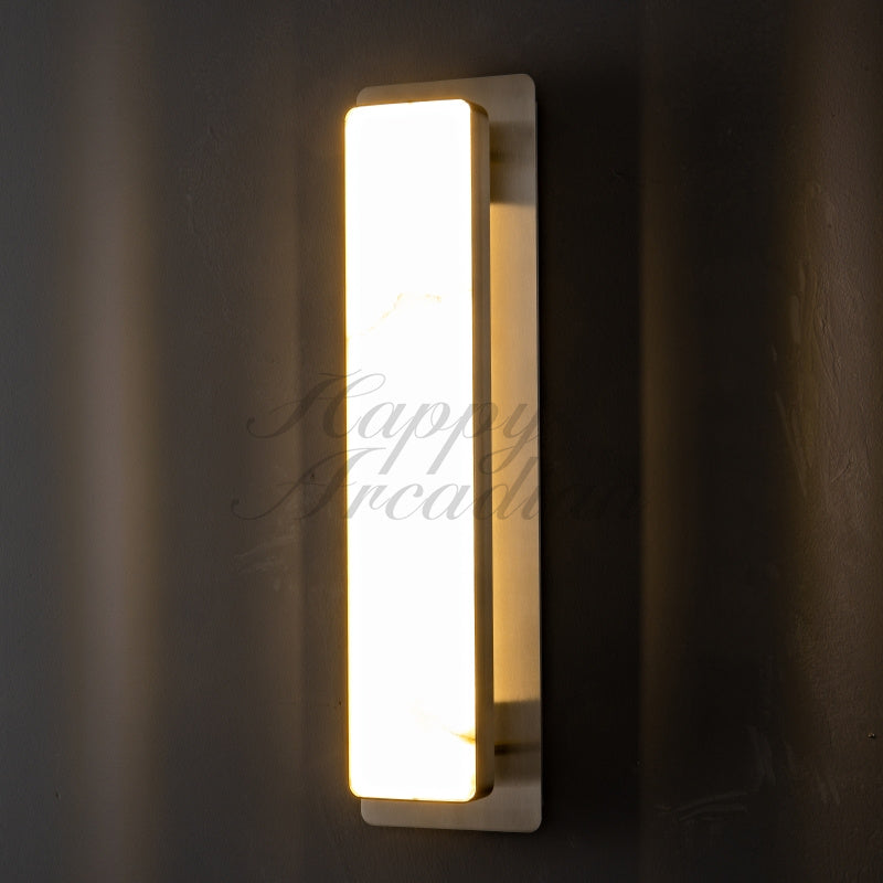 Raymond Living Room Bedroom Alabaster Wall Sconce