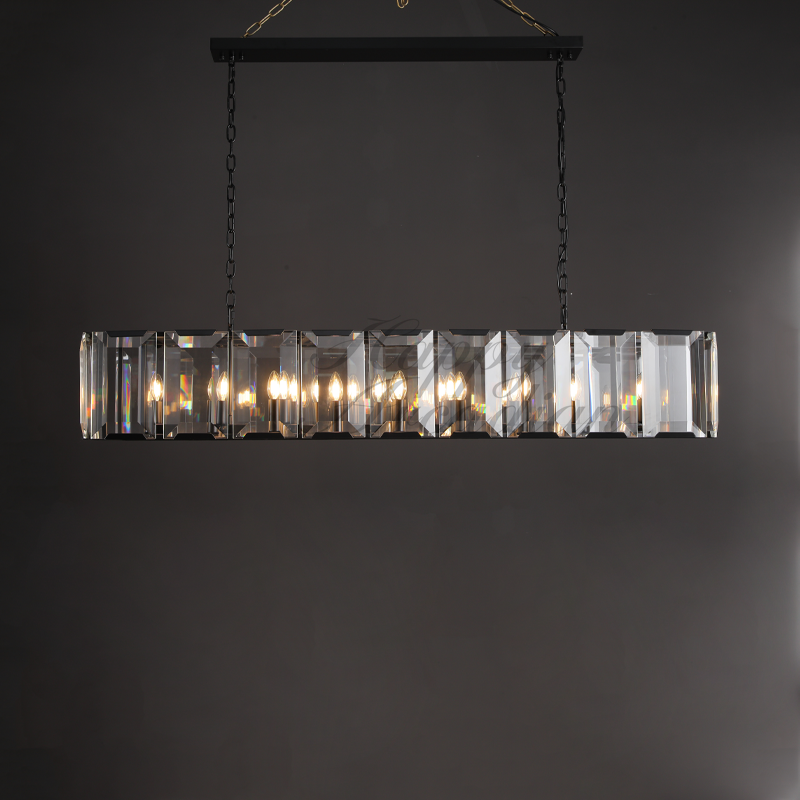 Halloway Crystal Rectangular Chandelier