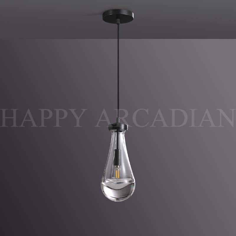 HA Raindrop Glass Pendant Lighting Black