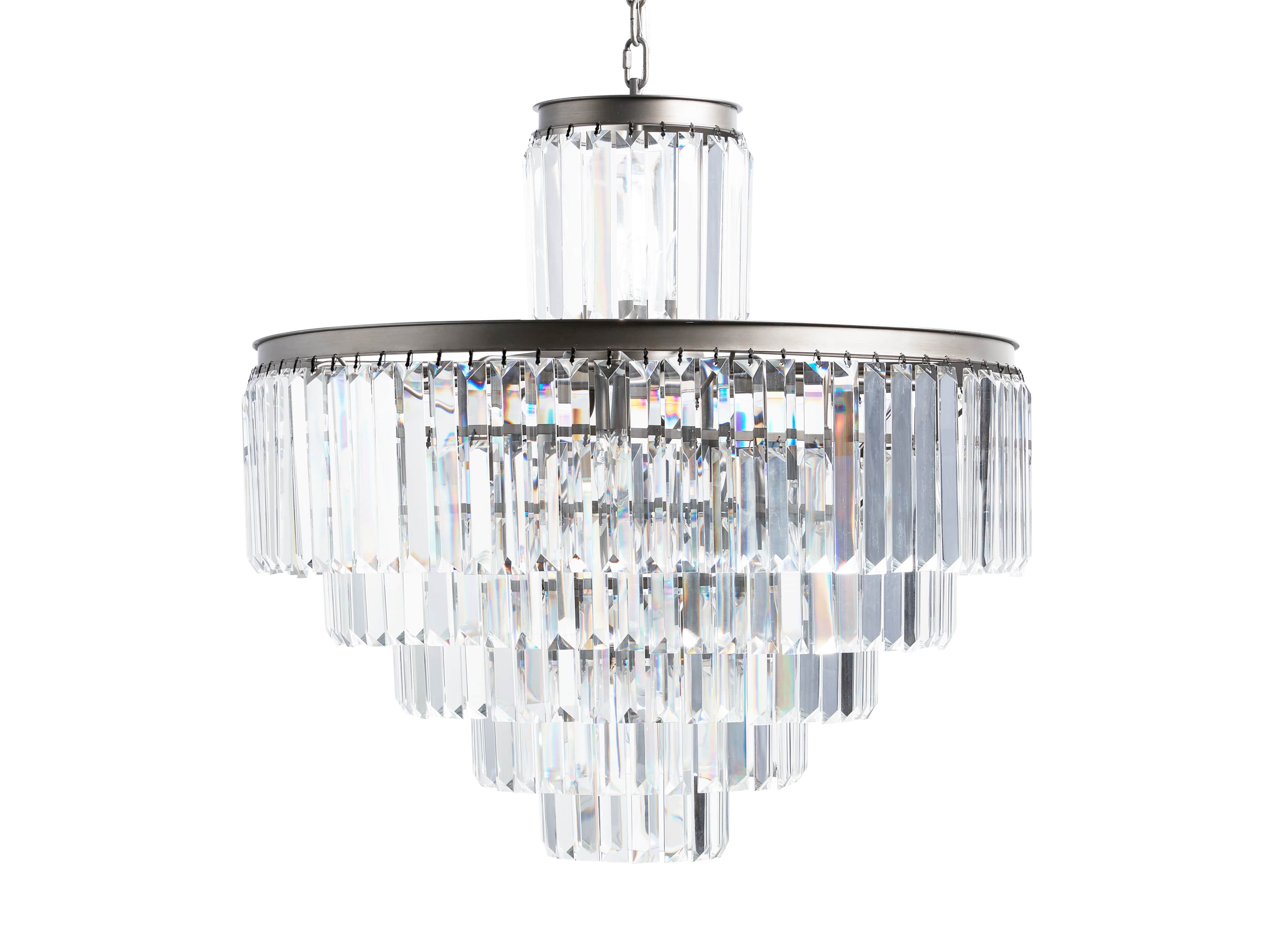 Leyland 22-Light Chandelier in Nickel