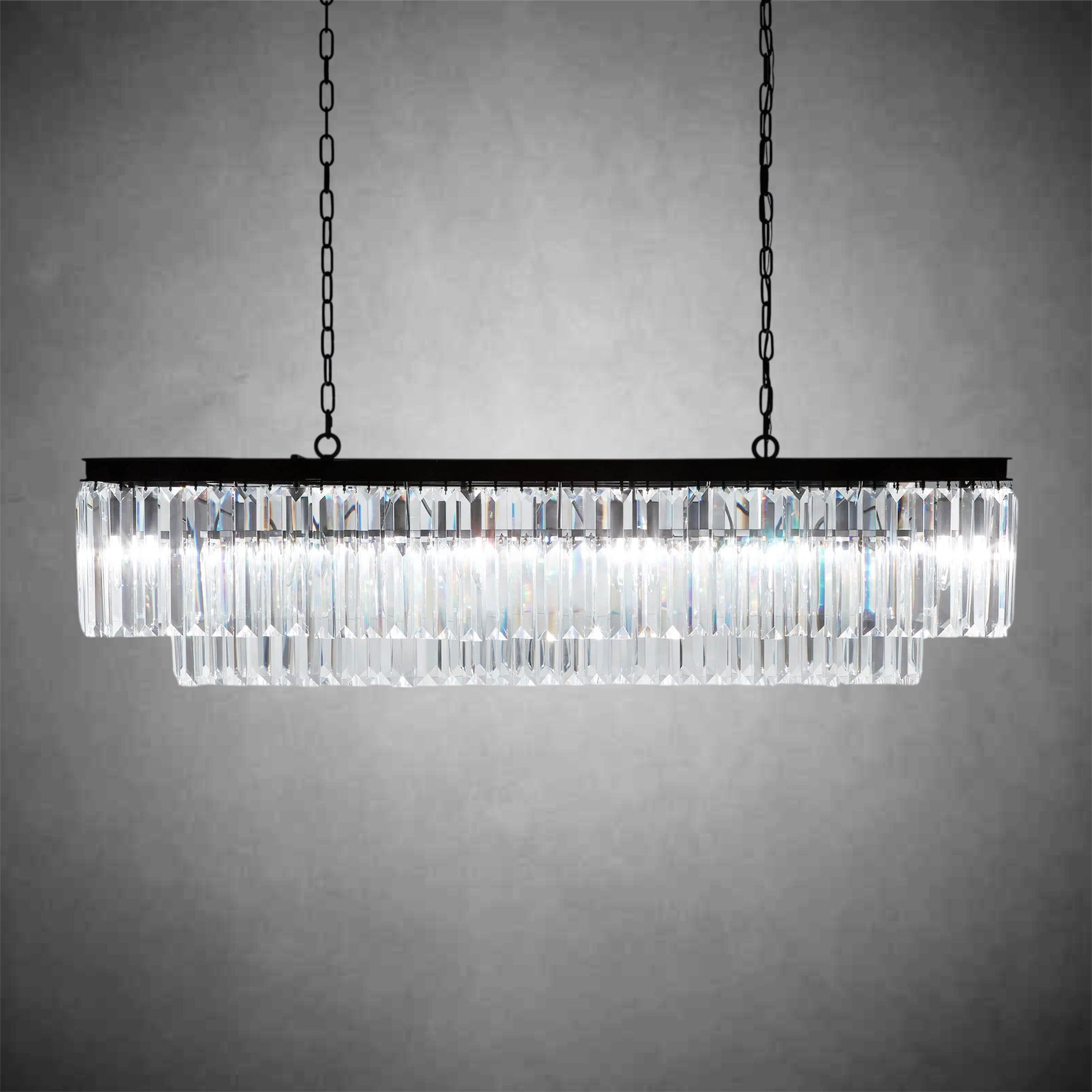 Leyland Tiered Rectangular Chandelier