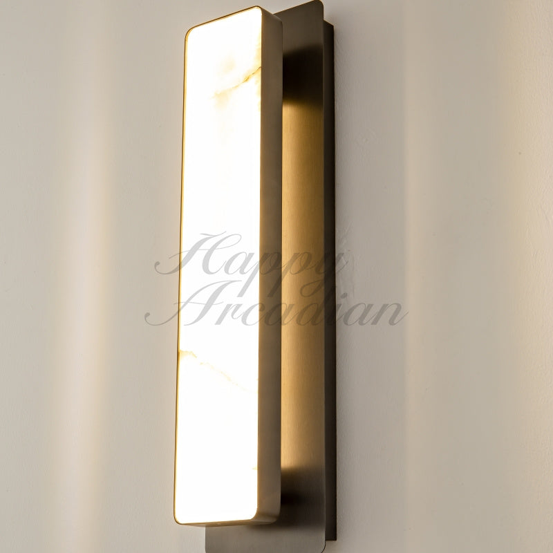 Raymond Living Room Bedroom Alabaster Wall Sconce