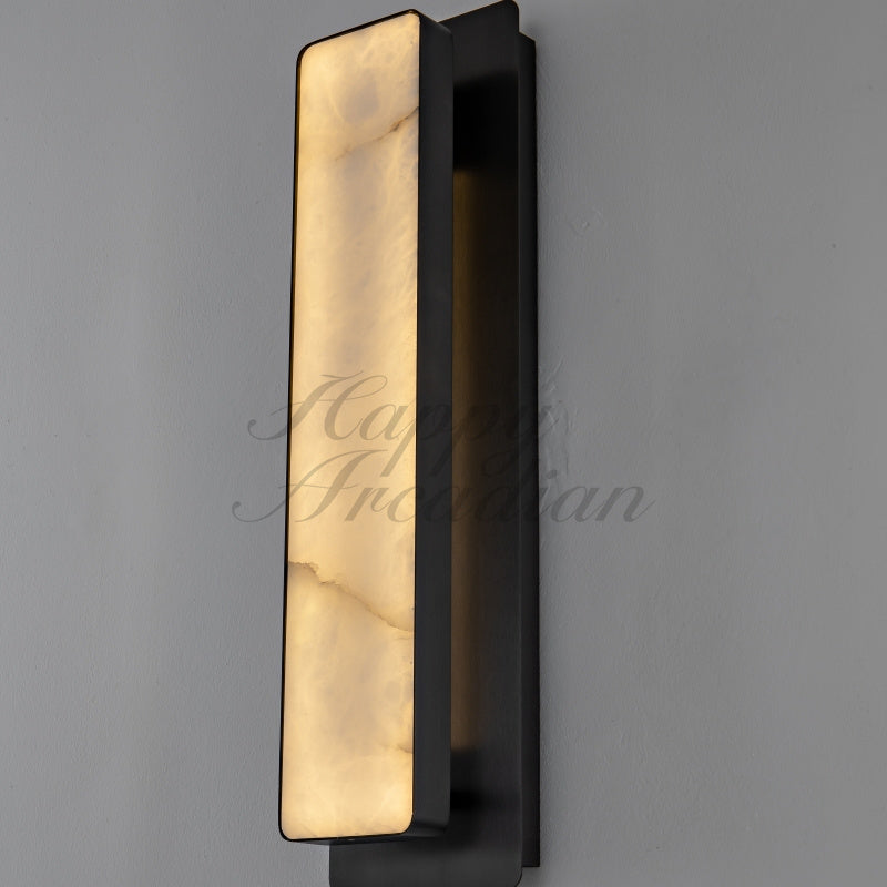 Raymond Living Room Bedroom Alabaster Wall Sconce