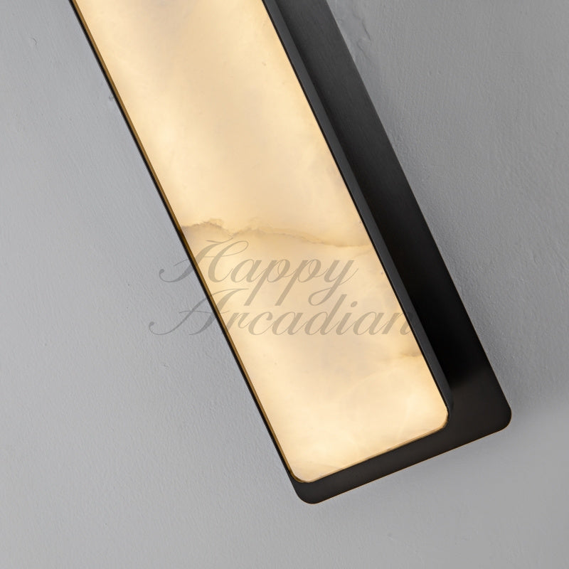 Raymond Living Room Bedroom Alabaster Wall Sconce