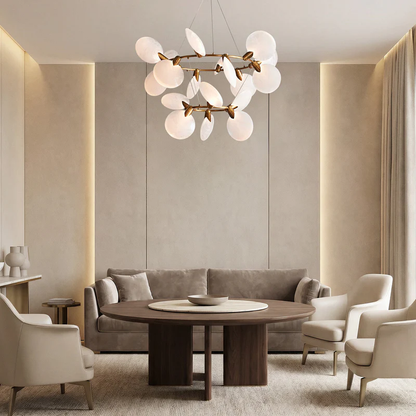 Lyverne 2-Tiered Halo Chandelier