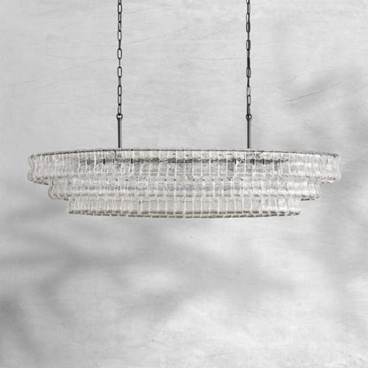 Givrelle Oval Chandelier 54"W/65"W
