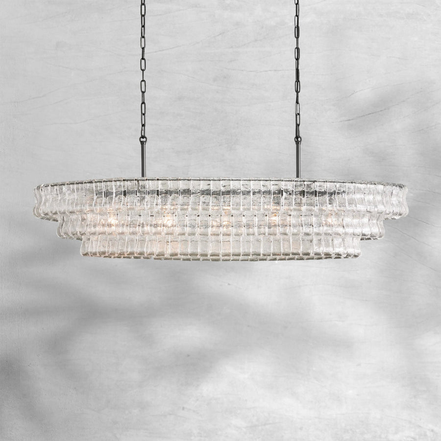 Givrelle Oval Chandelier 54"W/65"W