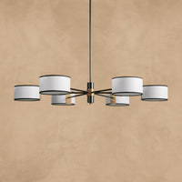 Doriselle Fabric Round Chandelier