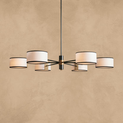 Doriselle Fabric Round Chandelier