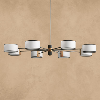 Doriselle Fabric Round Chandelier