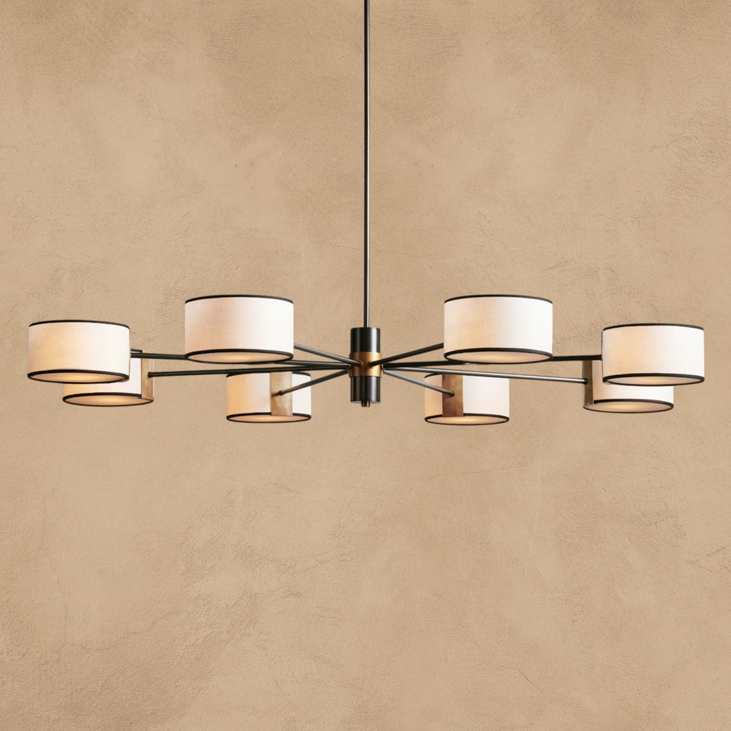 Doriselle Fabric Round Chandelier