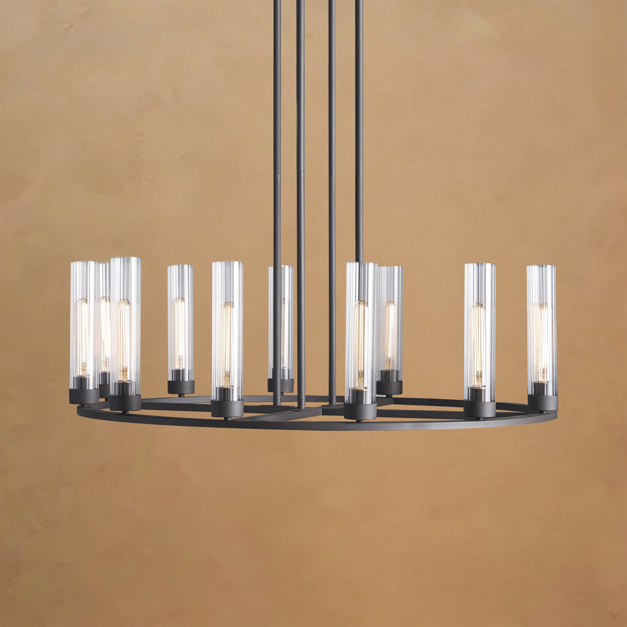 Andreas Round Glass Chandelier