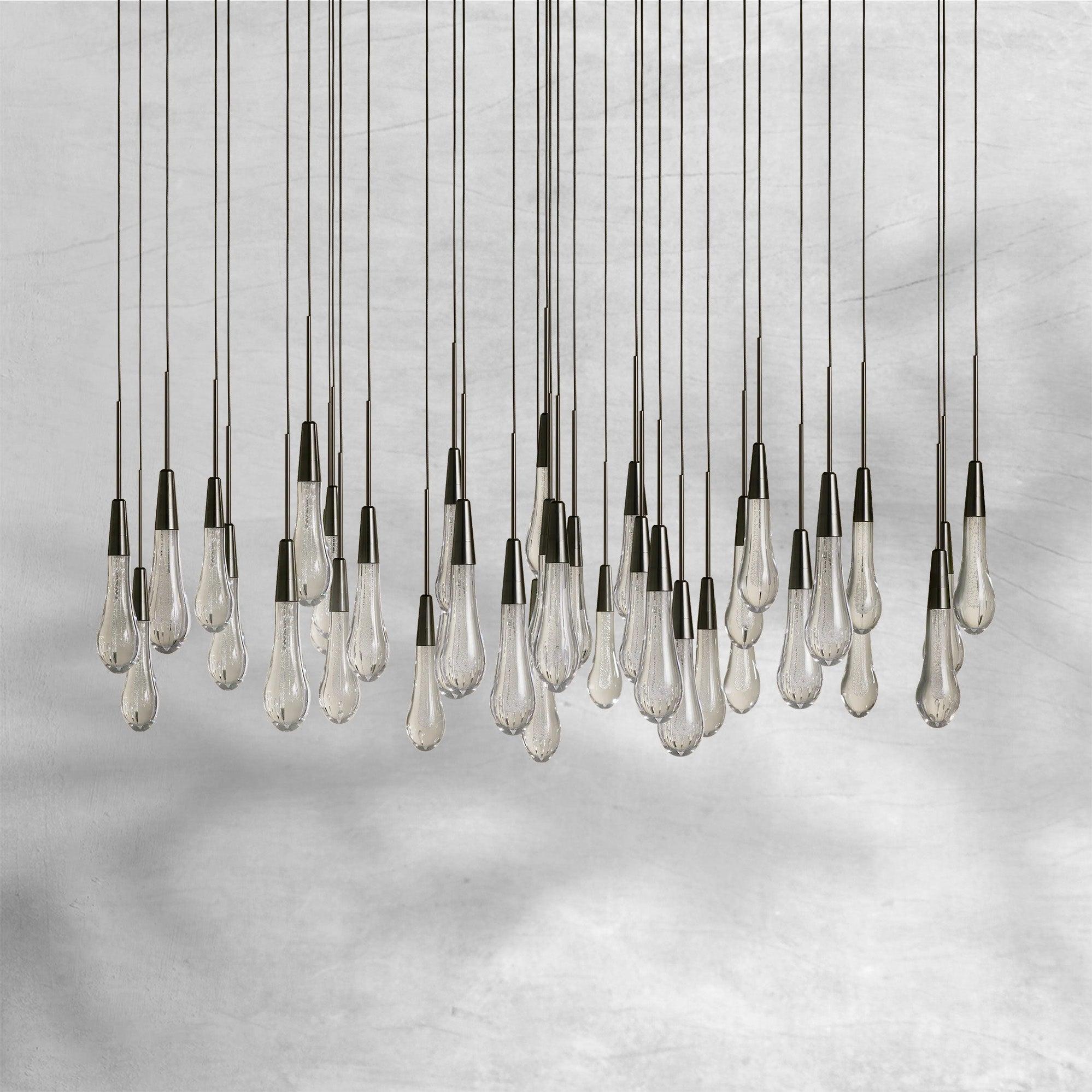 Soltaire Round Chandelier 17" 24" 36“ 48''58“