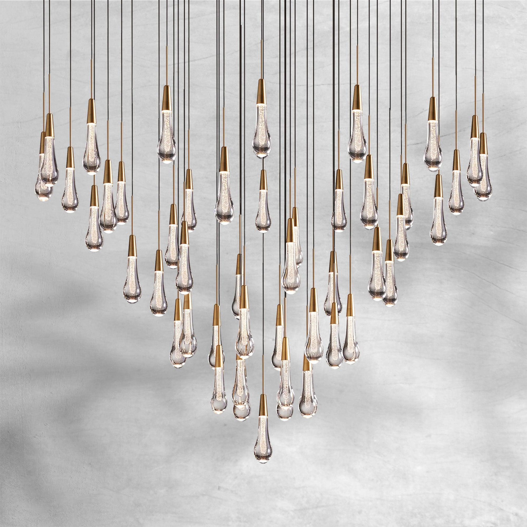 Soltaire Round Chandelier 17" 24" 36“ 48''58“