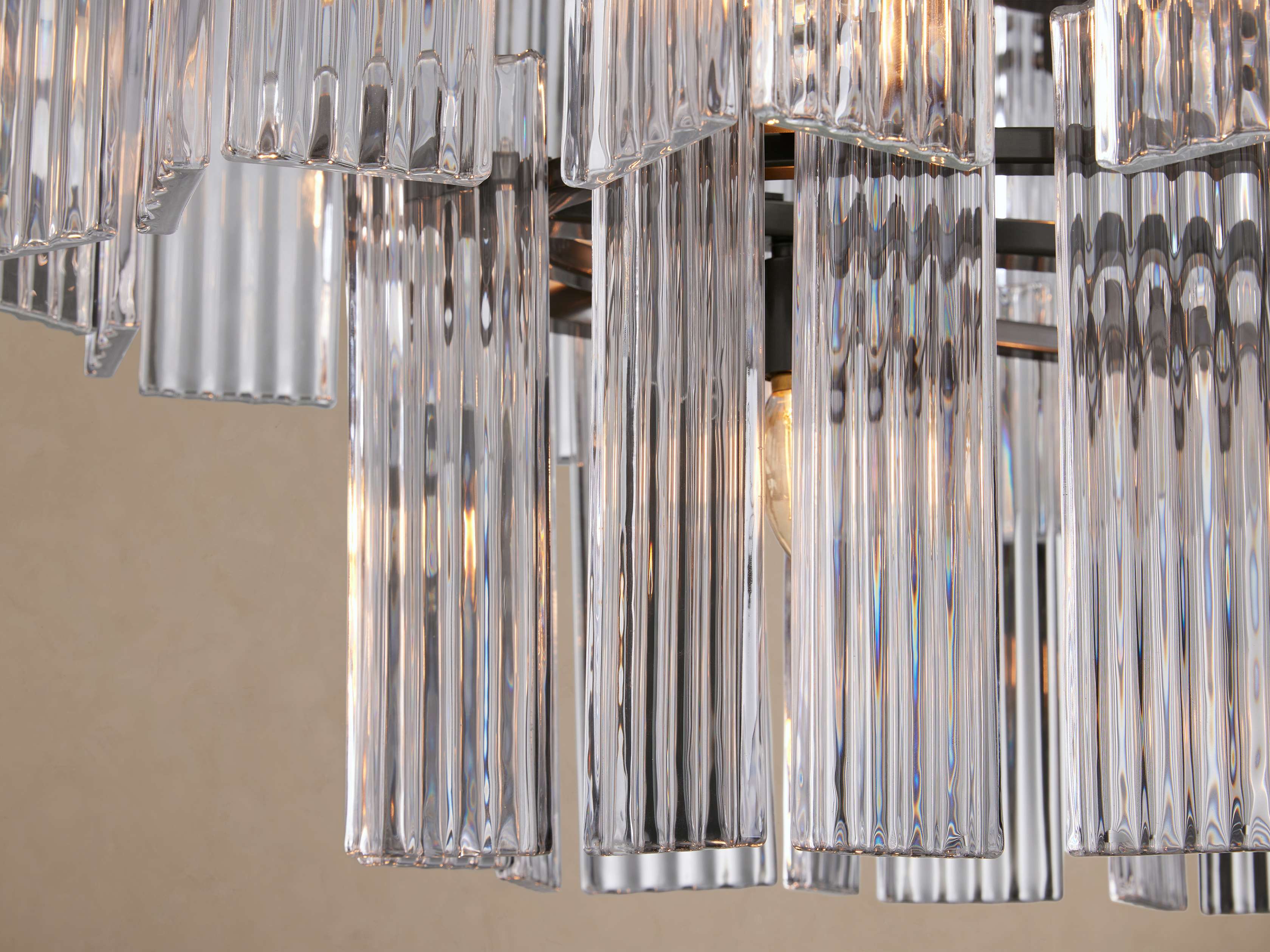 Delsie Oval Tiered Chandelier 63'' 72"W