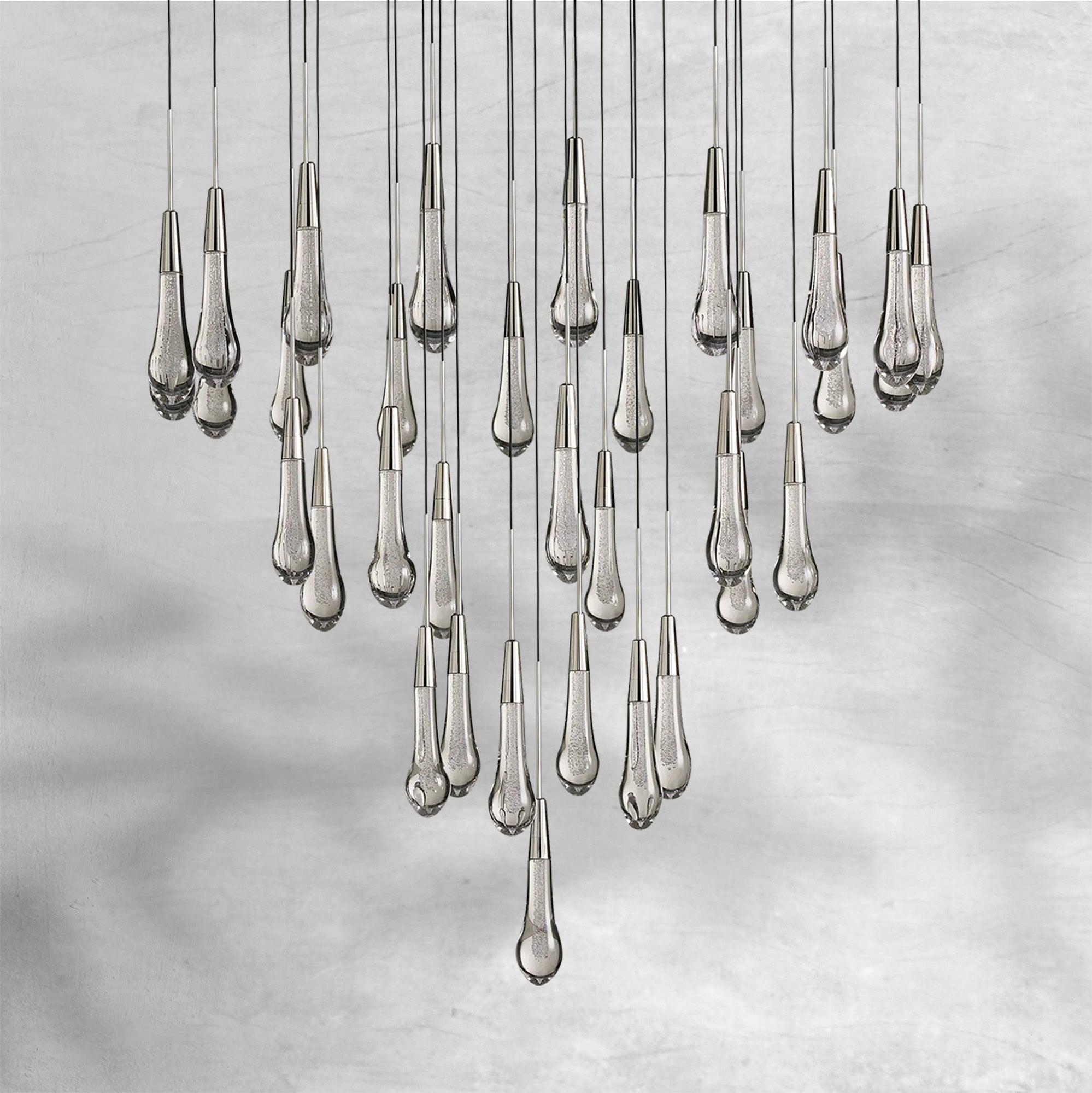 Soltaire Round Chandelier 17" 24" 36“ 48''58“