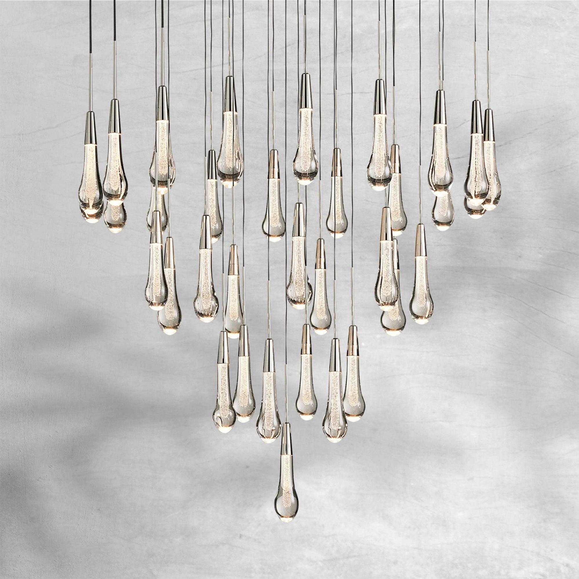 Soltaire Round Chandelier 17" 24" 36“ 48''58“
