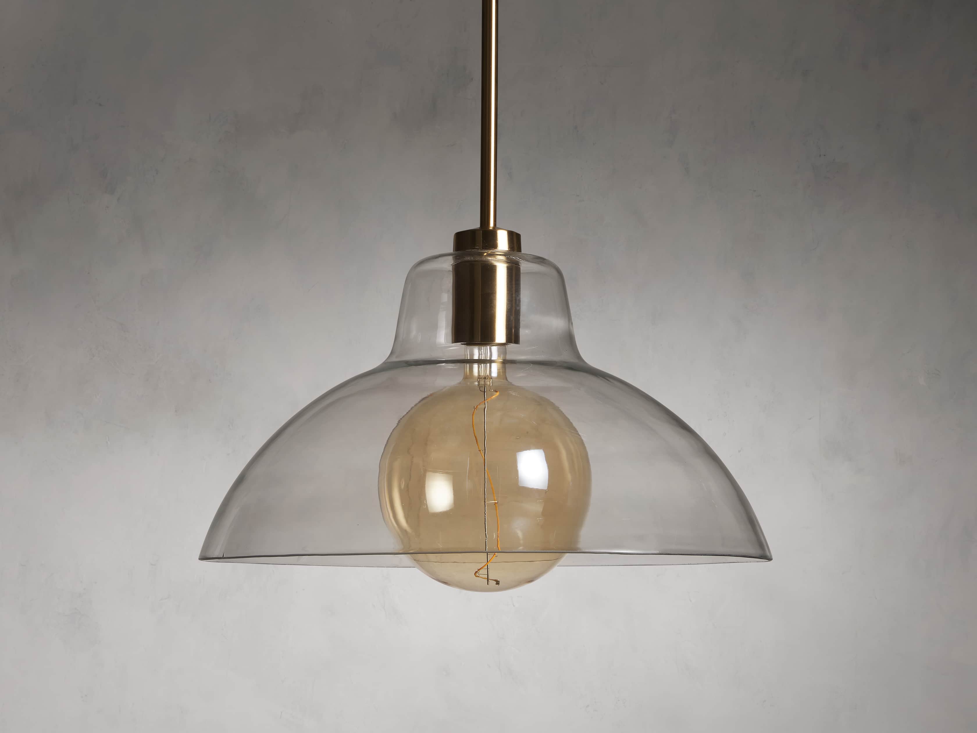 Yauer Dome Pendant with Bulb