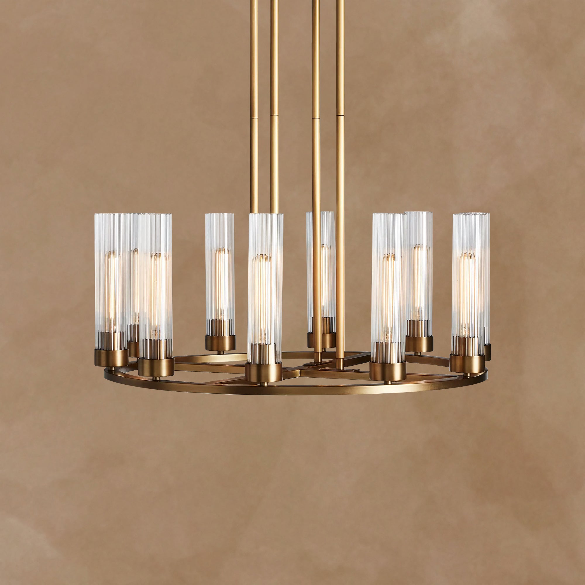 Andreas Round Glass Chandelier