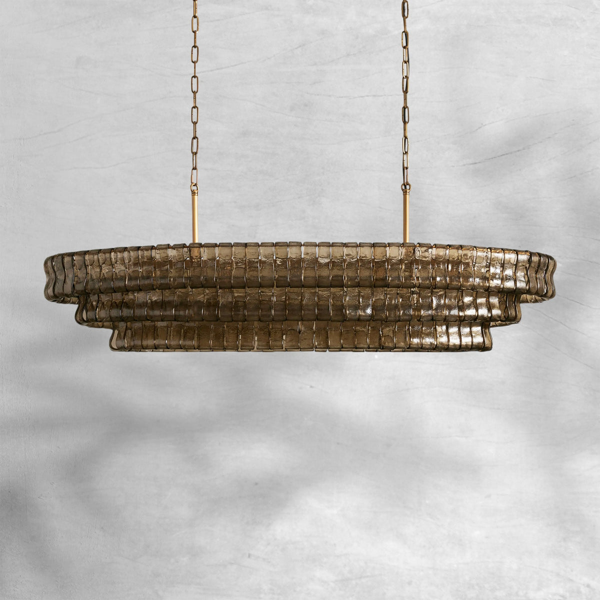Givrelle Oval Chandelier 54"W/65"W