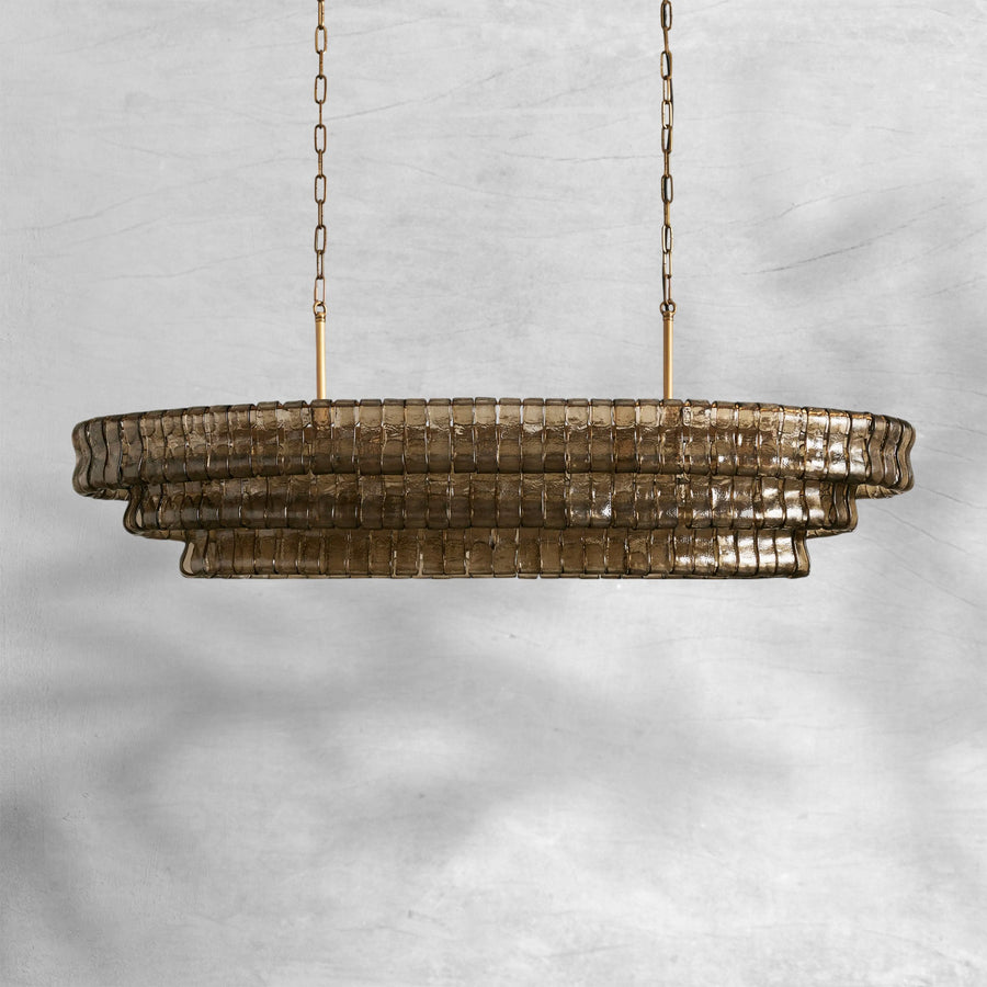 Givrelle Oval Chandelier 54"W/65"W