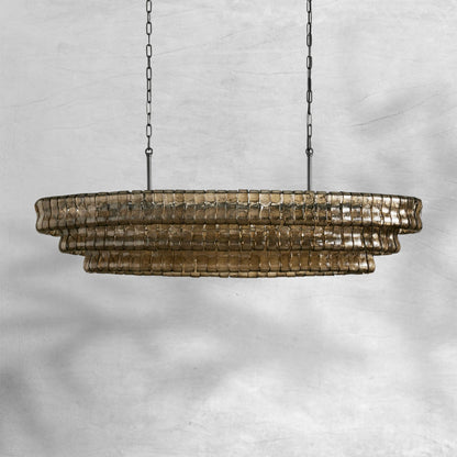 Givrelle Oval Chandelier 54"W/65"W