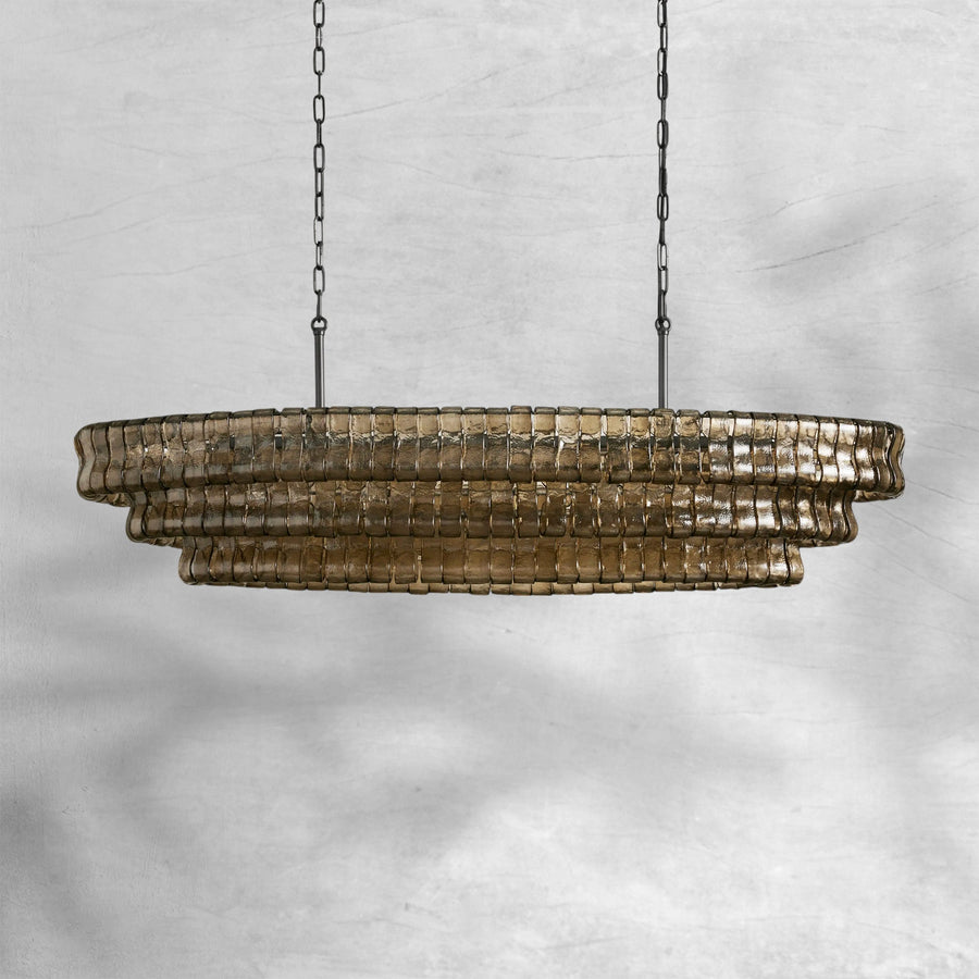 Givrelle Oval Chandelier 54"W/65"W