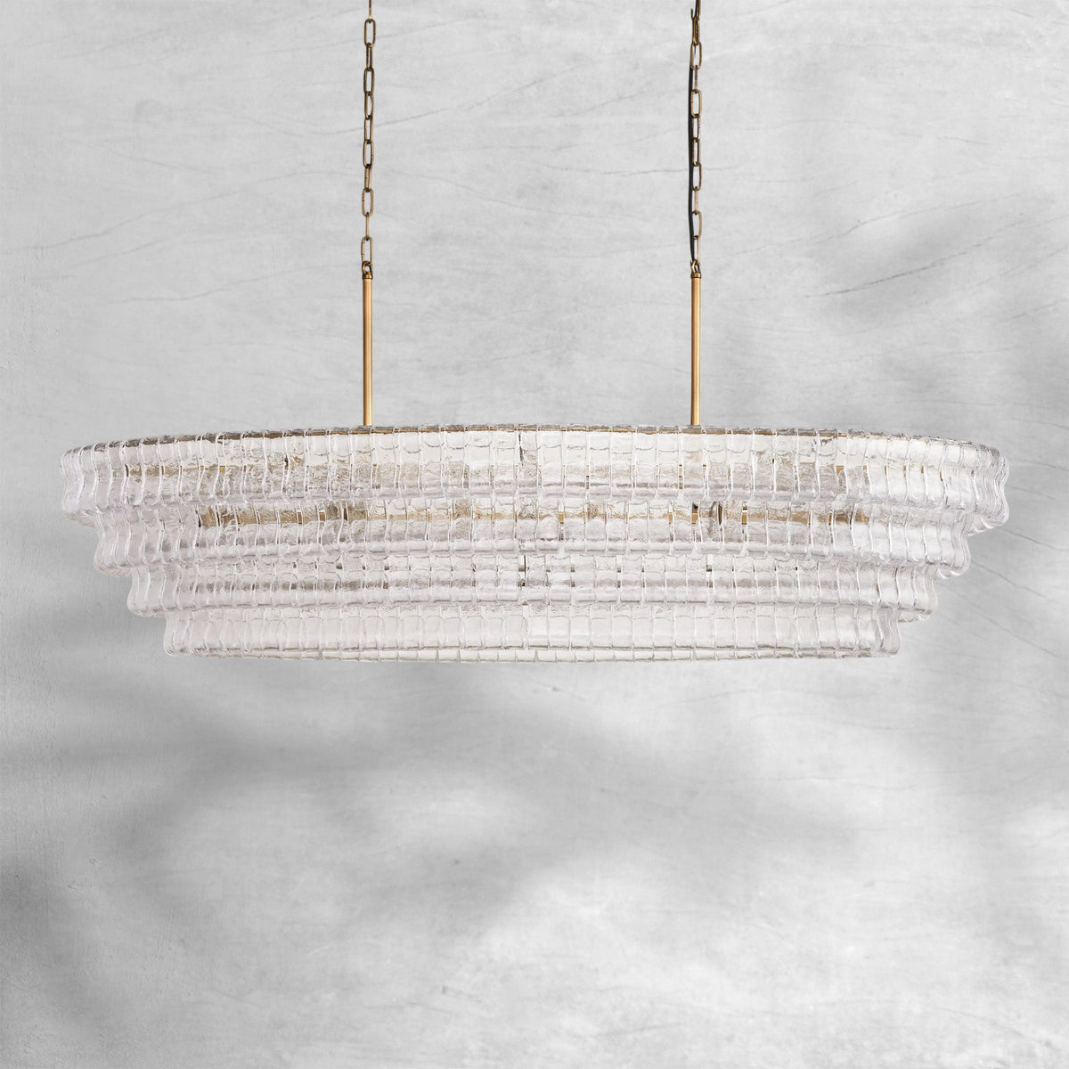 Givrelle Oval Chandelier 54"W/65"W