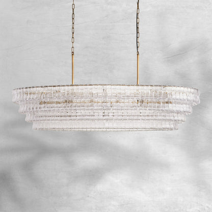 Givrelle Oval Chandelier 54"W/65"W