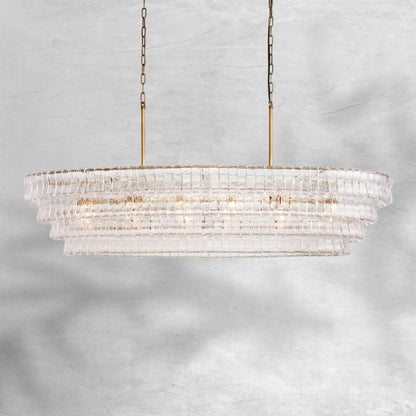Givrelle Oval Chandelier 54"W/65"W