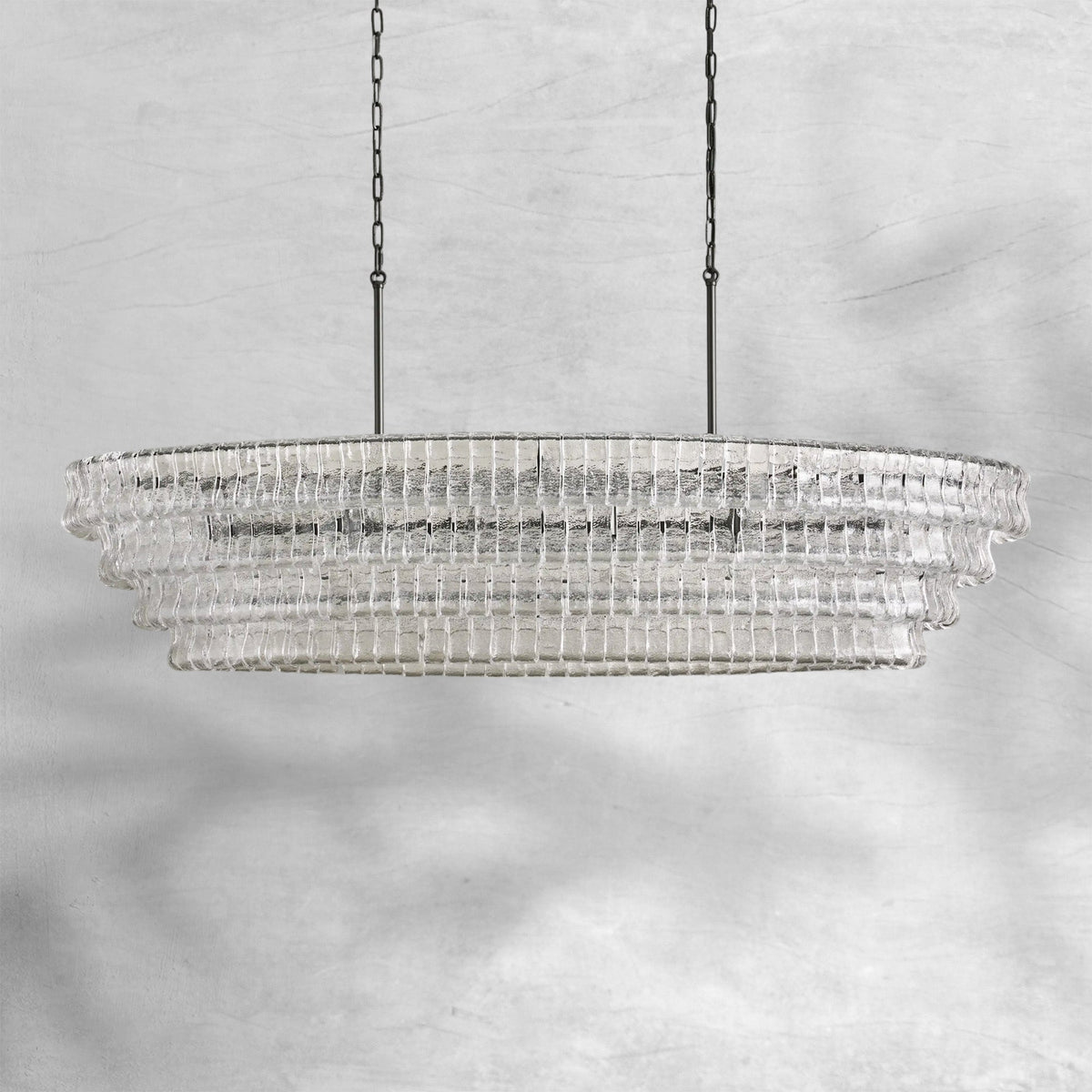 Givrelle Oval Chandelier 54"W/65"W