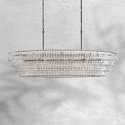 Givrelle Oval Chandelier 54"W/65"W